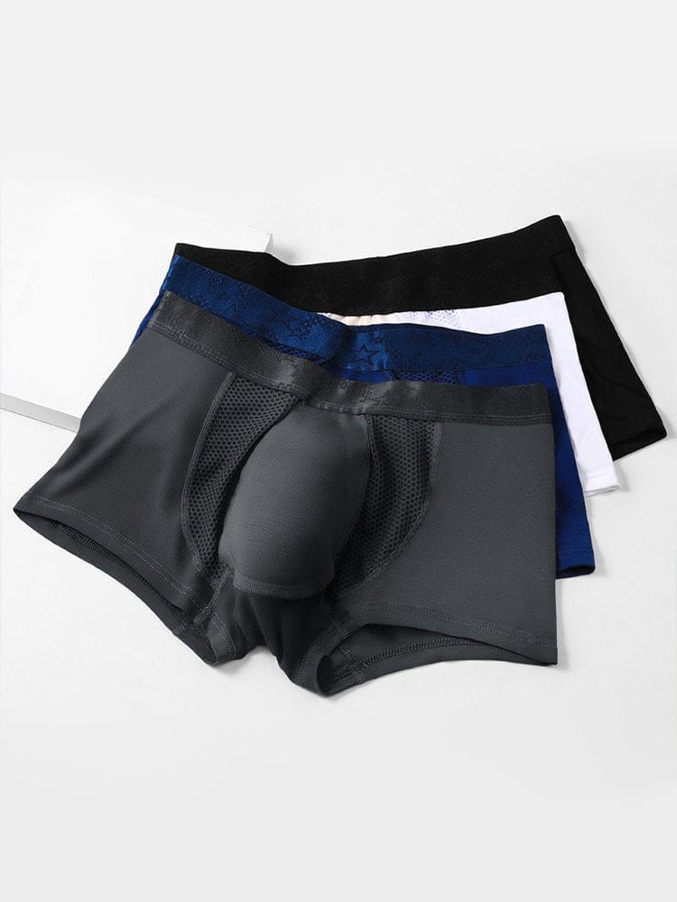 menaful Trunks 3 Pack Men’s Breathable 3D Pouch Trunks