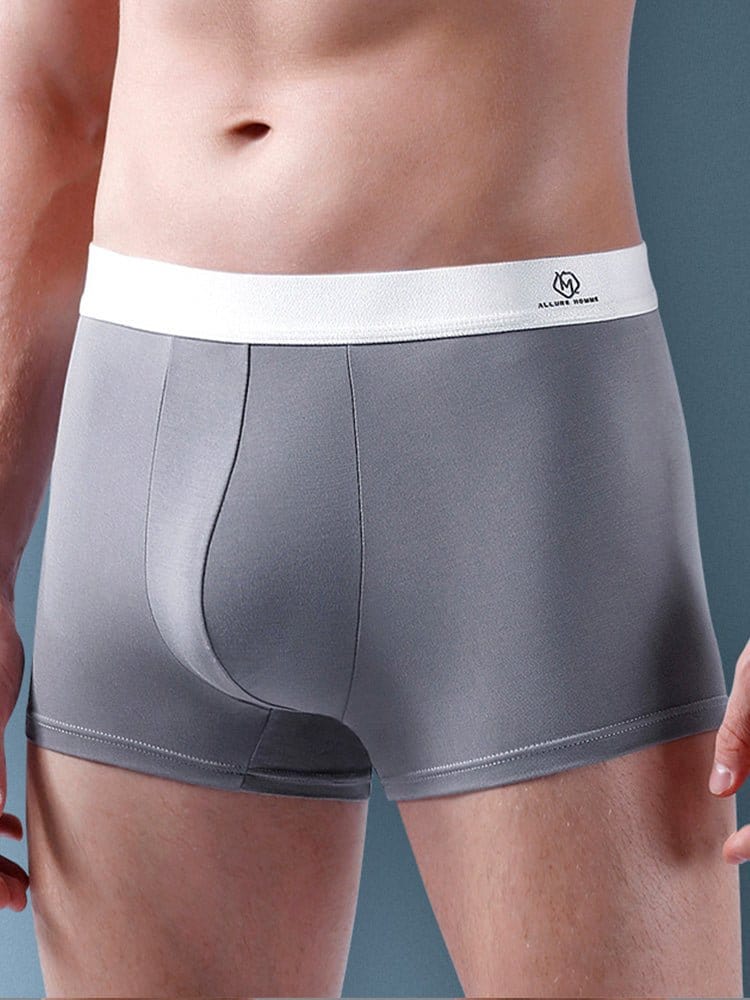 menaful Trunks 3 Pack Men's Traceless Breathable Modal Trunks