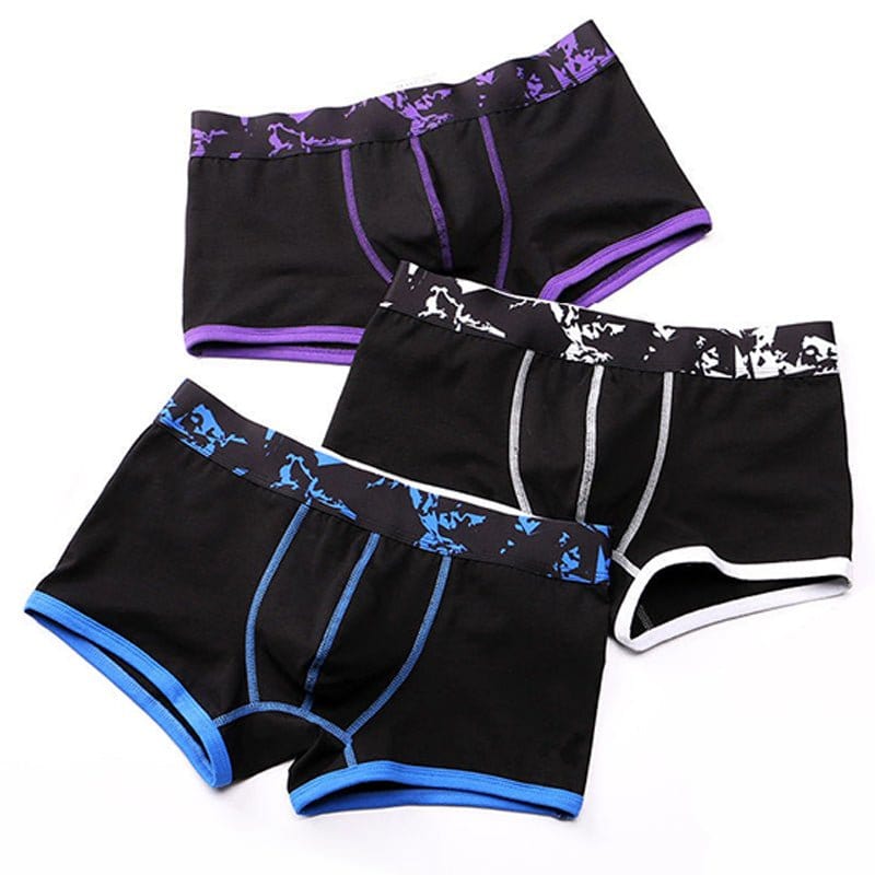 menaful Trunks 3 Pack Men’s U convex Cotton Breathable Trunks