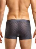 menaful Trunks 3 Pack Mens Ice Silk Underwear Soft Ultra-Thin Trunks