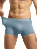 menaful Trunks 3 Pack Mesh Breathable Ice Silk Underwear