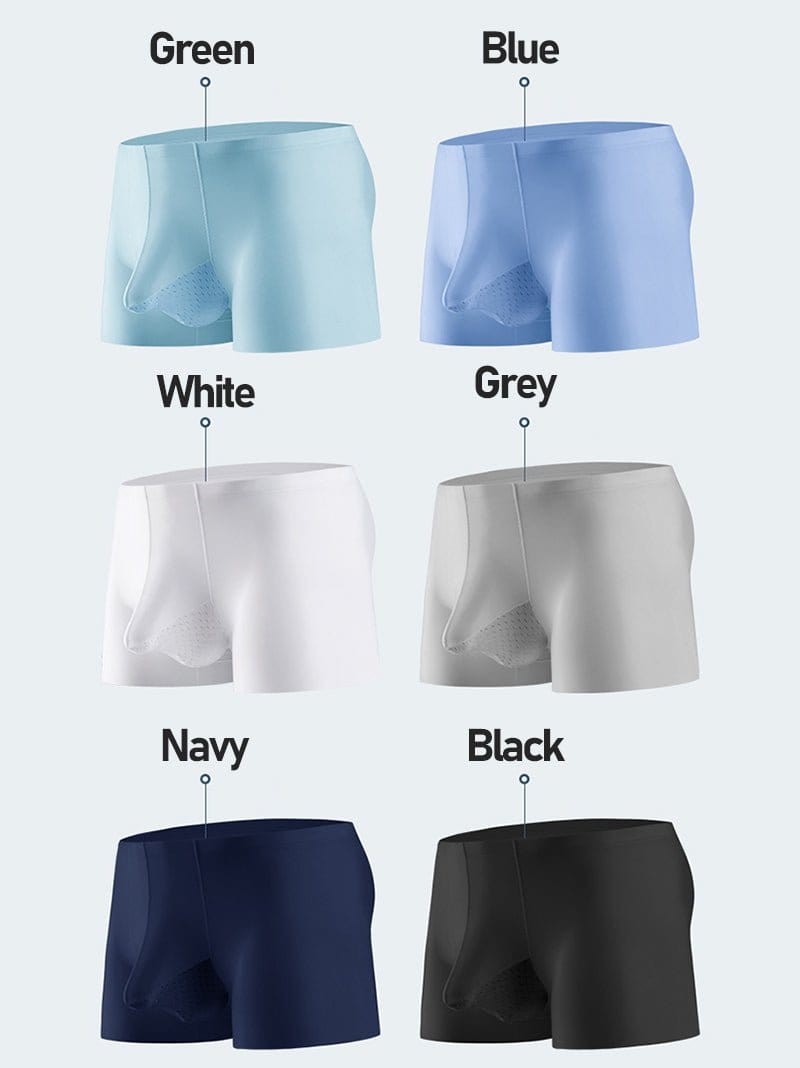 menaful Trunks 3 Pack Separate Support Pouch Boxer Briefs