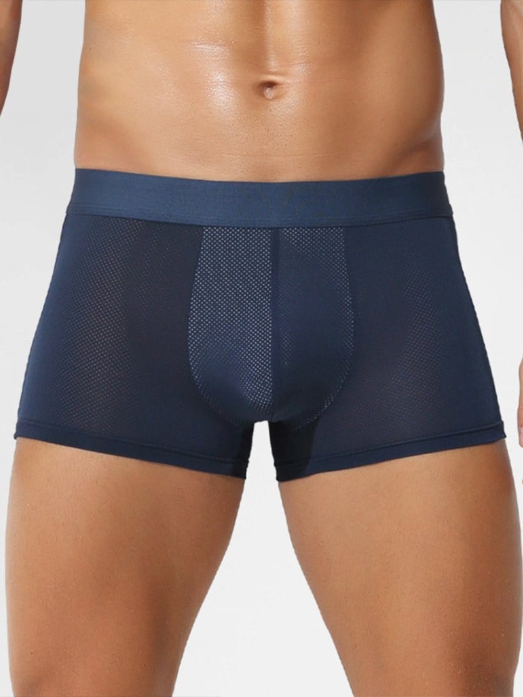 menaful Trunks 4 Pack Men's Thin Ultra Breathable Mesh Trunks