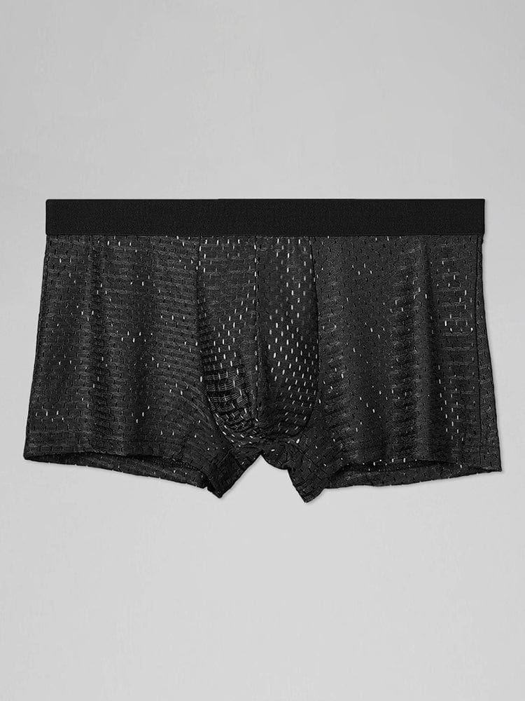 menaful Trunks 4 Pack Mesh Ice Silk Cool Fresh Men's Trunks