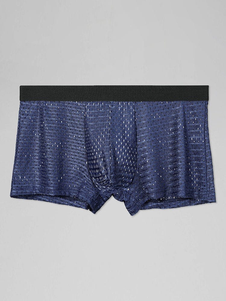 menaful Trunks 4 Pack Mesh Ice Silk Cool Fresh Men's Trunks