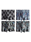 menaful Trunks 7 Pack Fashion Breathable Print Men's Trunks Underwear