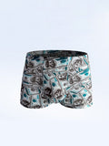 menaful Trunks 7 Pack Fashion Breathable Print Men's Trunks Underwear