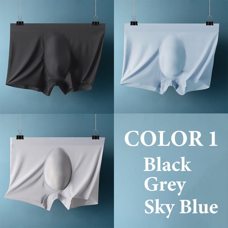 menaful Trunks Color 1 / S 3 Pack Quick-drying Support Pouch Boxer Briefs