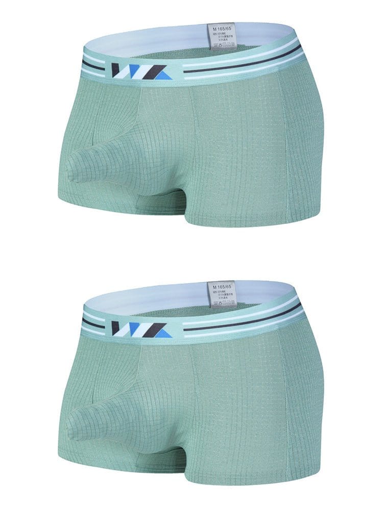 menaful Trunks Color 4 / S 2 Pack Separated Pouch Comfy Mens Boxer Briefs