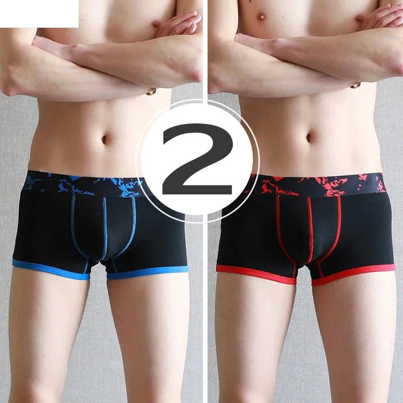 menaful Trunks Color12 / S 3 Pack Men’s U convex Cotton Breathable Trunks