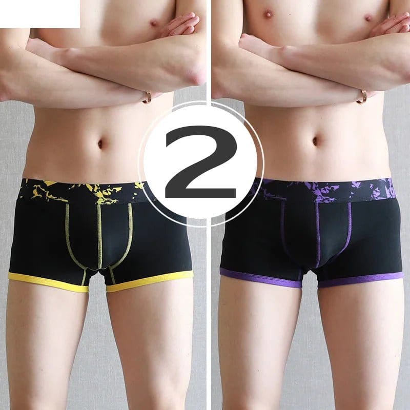 menaful Trunks Color13 / S 3 Pack Men’s U convex Cotton Breathable Trunks