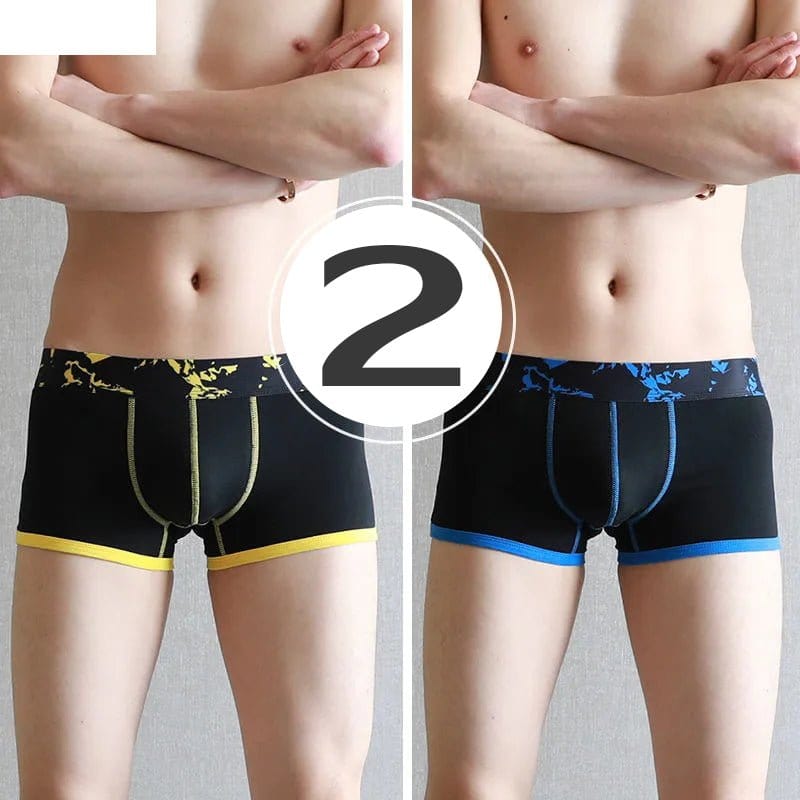 menaful Trunks Color14 / S 3 Pack Men’s U convex Cotton Breathable Trunks