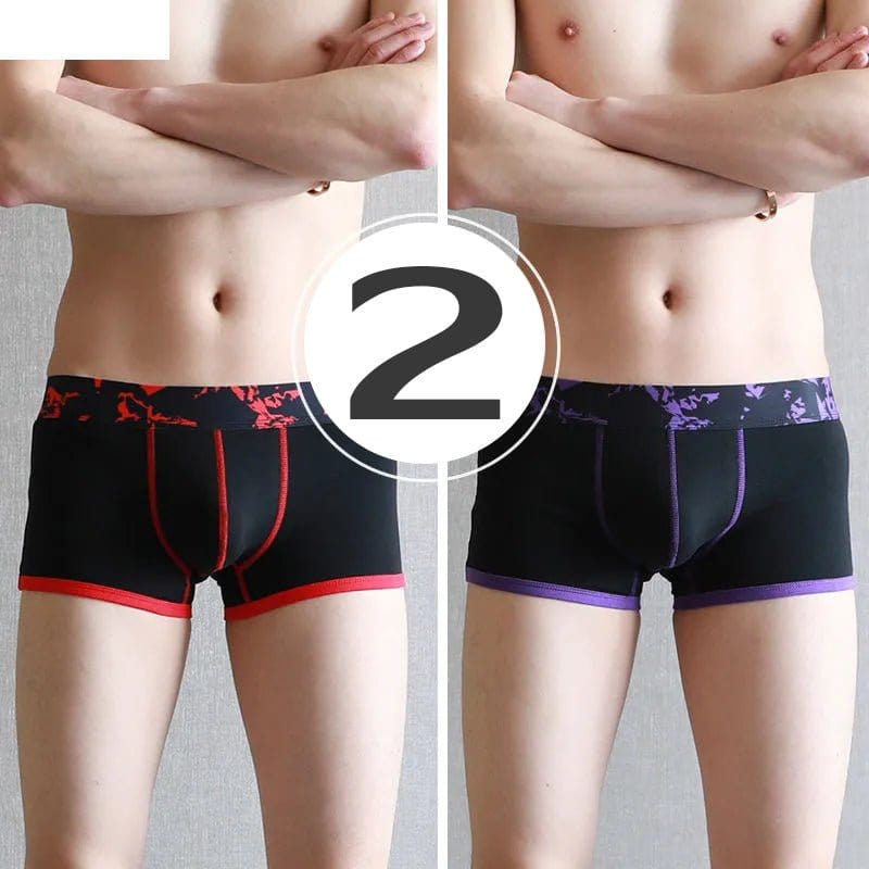 menaful Trunks Color17 / S 3 Pack Men’s U convex Cotton Breathable Trunks