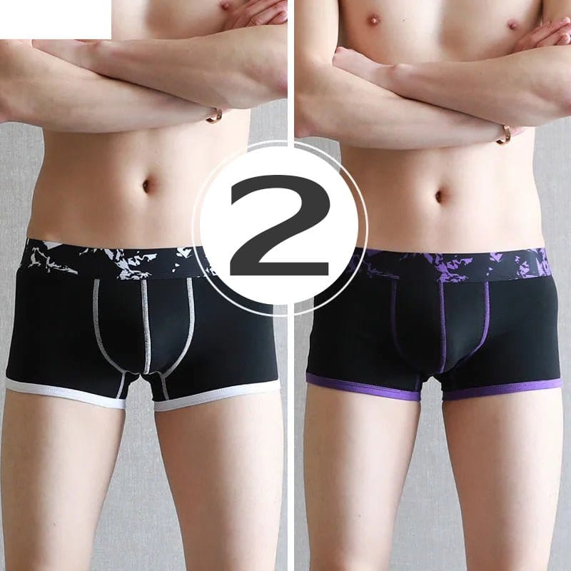 menaful Trunks Color19 / S 3 Pack Men’s U convex Cotton Breathable Trunks