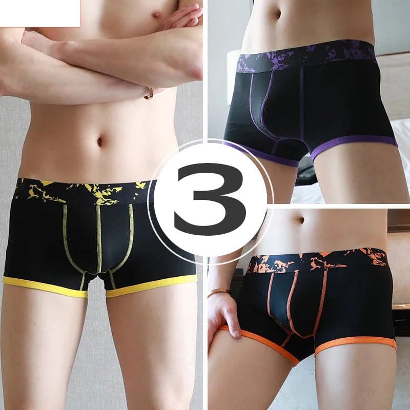 menaful Trunks Color3 / S 3 Pack Men’s U convex Cotton Breathable Trunks