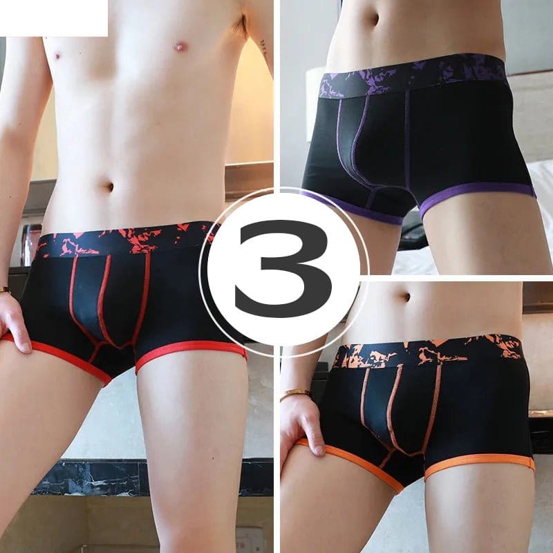 menaful Trunks Color6 / S 3 Pack Men’s U convex Cotton Breathable Trunks