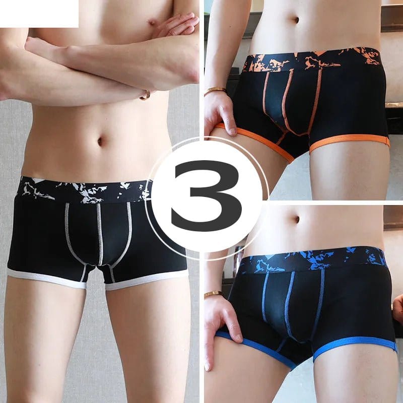 menaful Trunks Color9 / S 3 Pack Men’s U convex Cotton Breathable Trunks