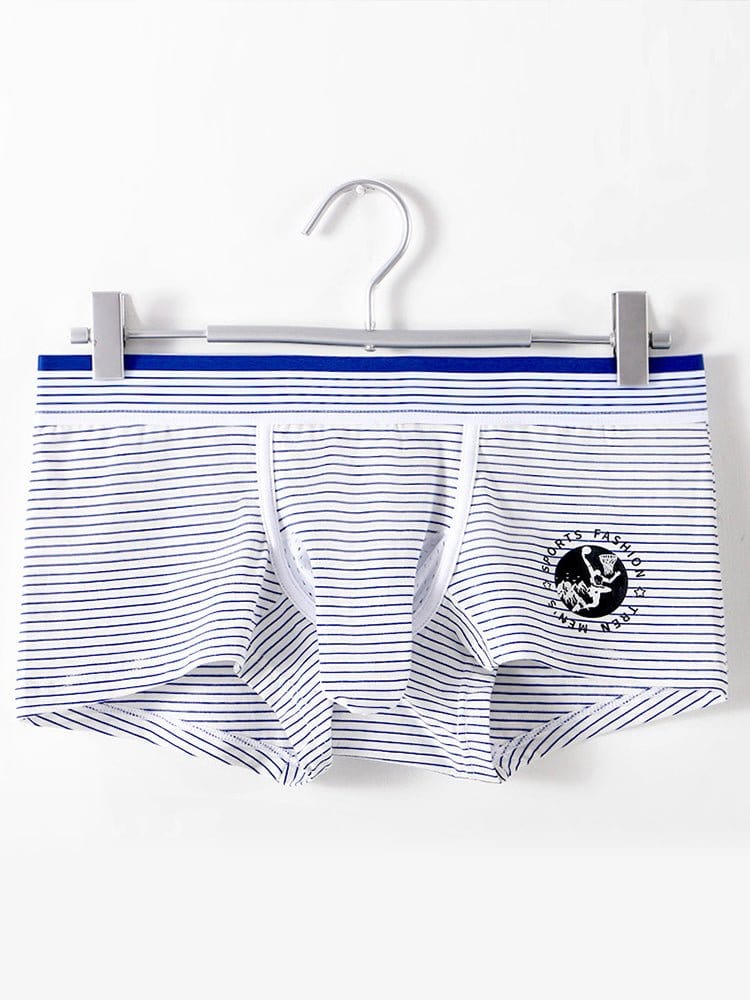 menaful Trunks White*2 / XS 2 Pack Men’s Separate Support Pouch Cotton Trunks