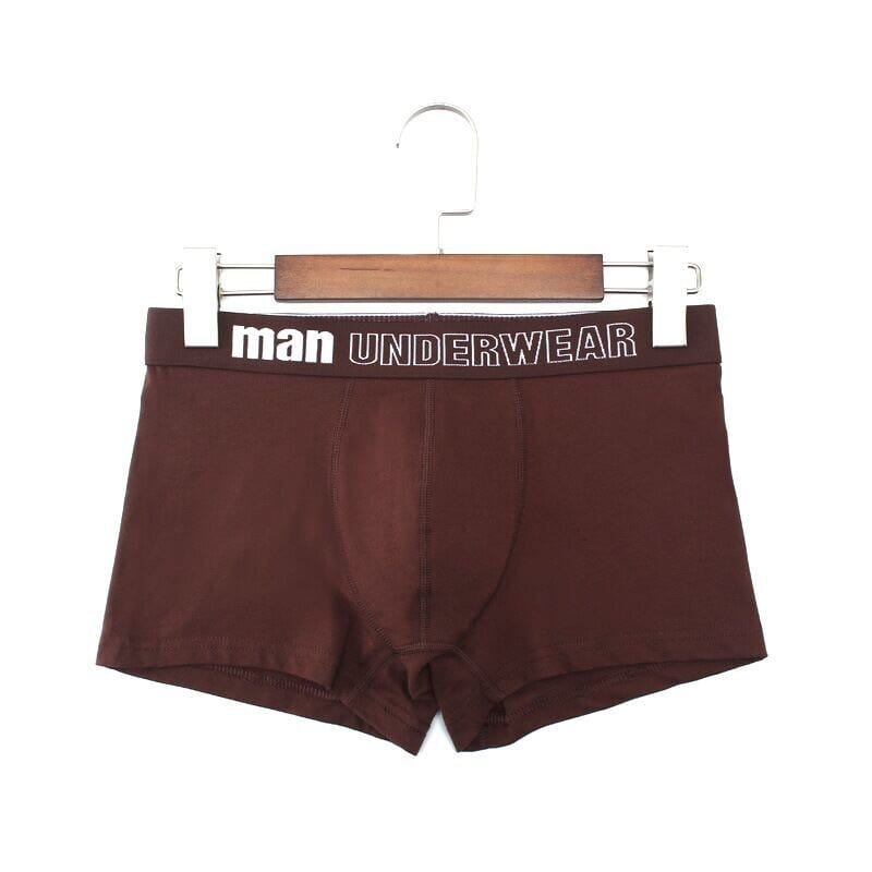 Menaful™ underwear All Brown / S (27-28) Man Basic Boxer Briefs 6-Pack