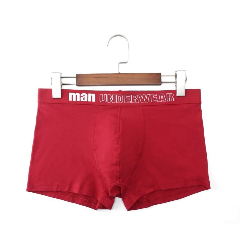 Menaful™ underwear All Red / S (27-28) Man Basic Boxer Briefs 6-Pack