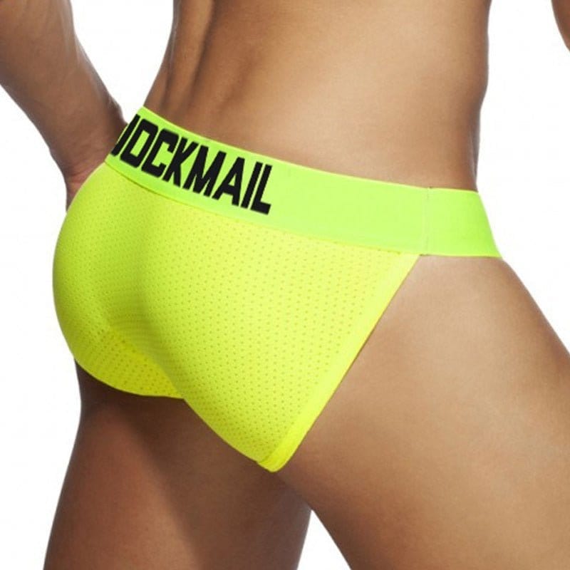 Menaful™ underwear Jockmail Neon Mesh Sports Briefs 4-Pack