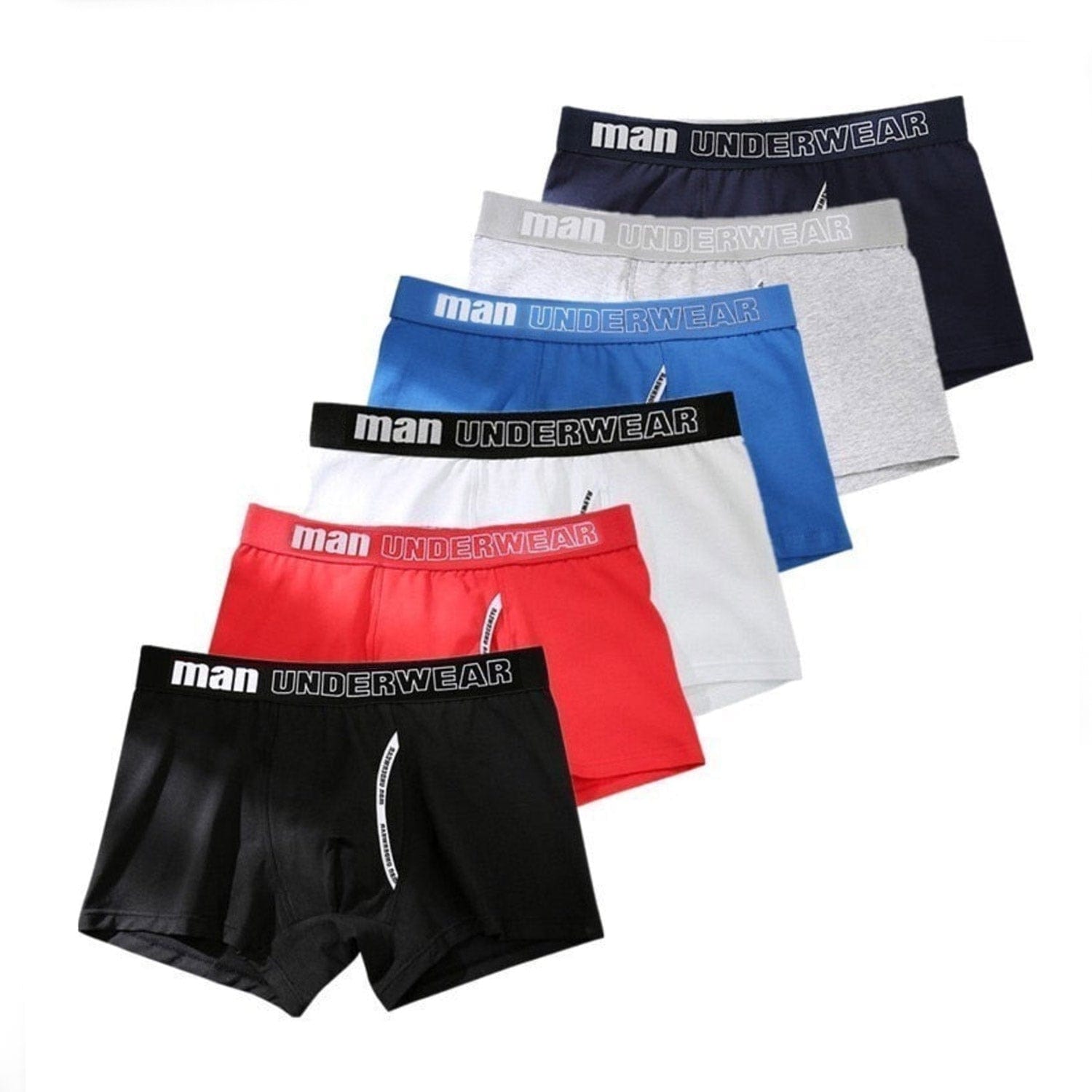 Menaful™ underwear One of Each / XS (25-29) Man Basic Accent Boxer Brief 6-Pack