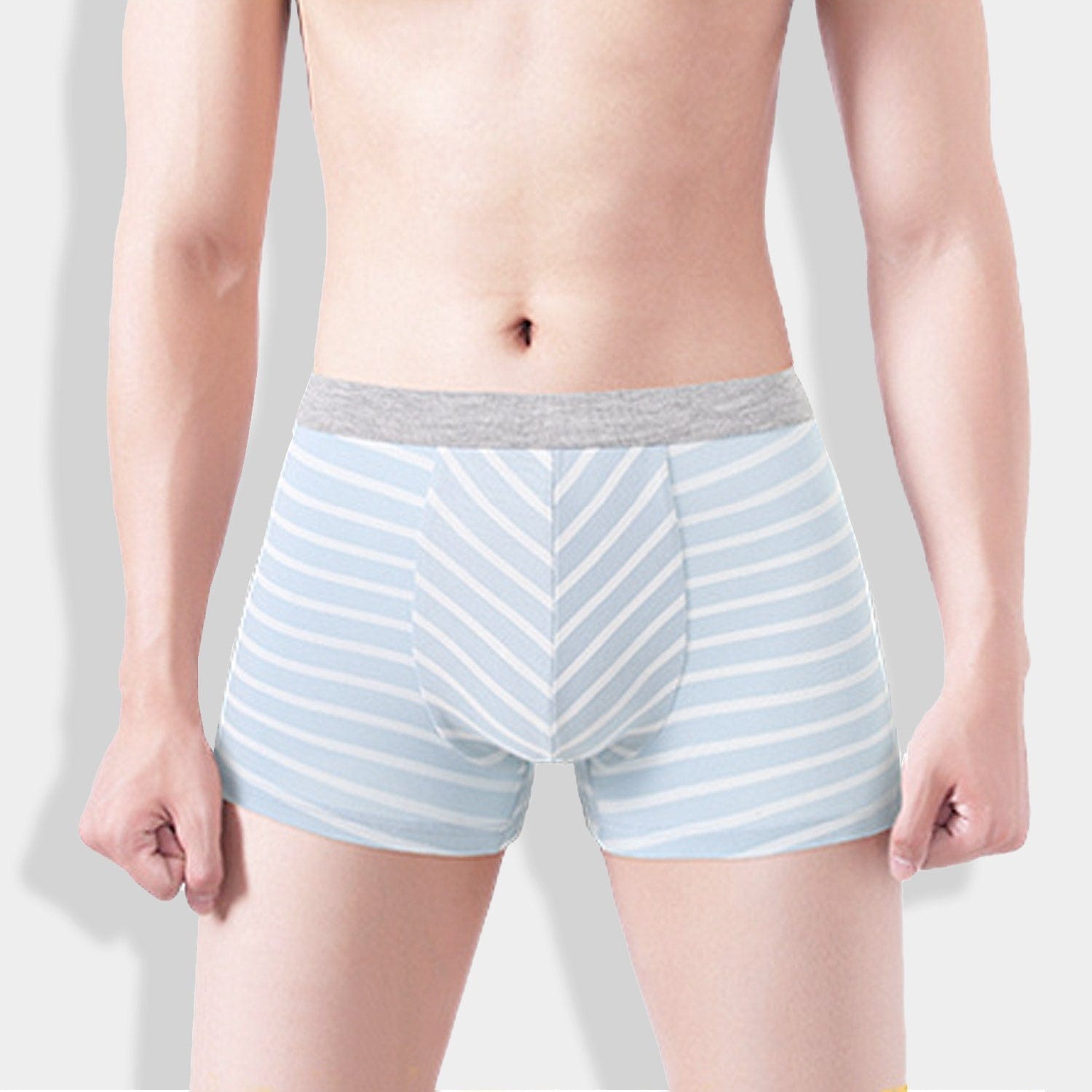 Menaful™ underwear Pastel Striped Boxer Briefs 5-Pack