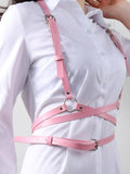 menaful Versatile Punk Binding Belt Harness Strap