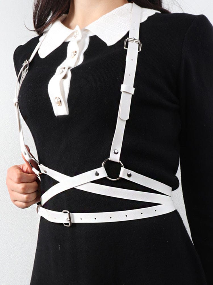 menaful Versatile Punk Binding Belt Harness Strap