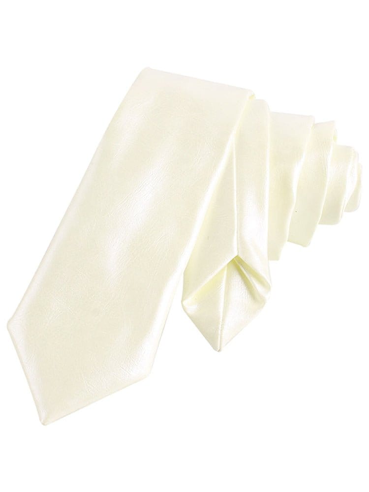 menaful White 5cm Wide Fashion Men's Tie