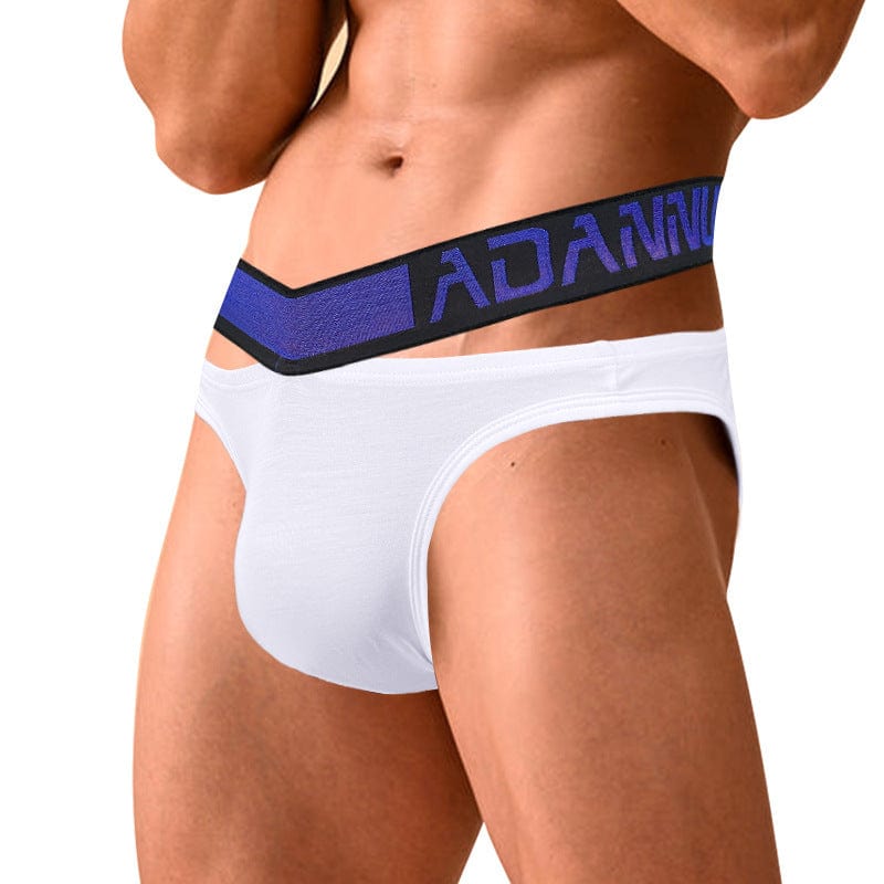 Menaful™ white+blue / M Men's Low Rise V-Shaped Waistband Sexy briefs