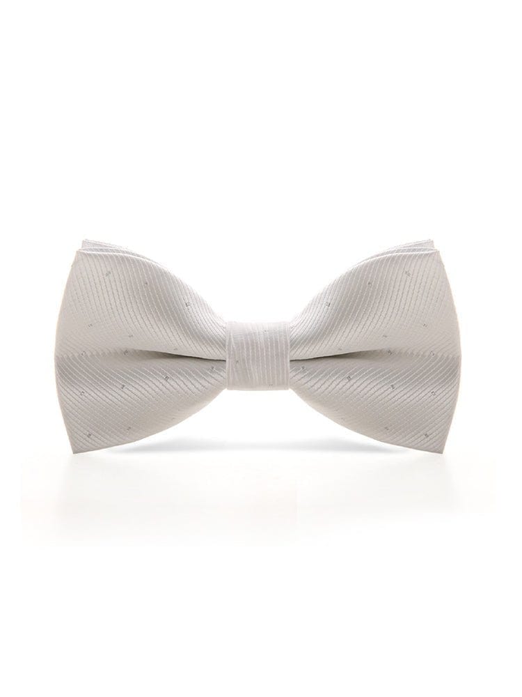 menaful White Evening shirt suit bow tie