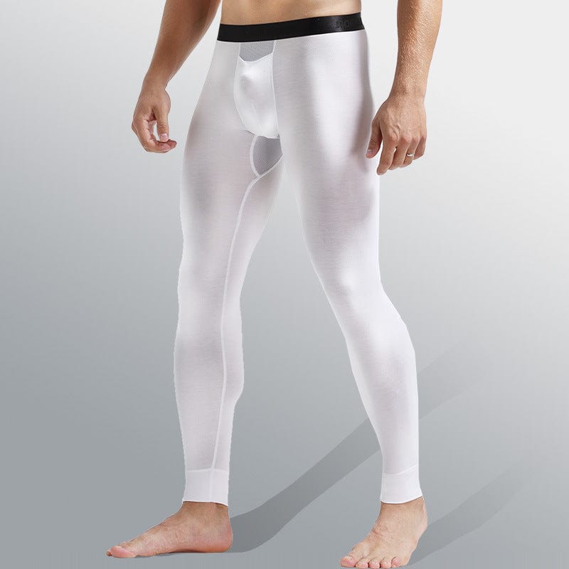 Menaful™ white / L Men's Bullet-separating Modal Elastic Pants（Underwear and pants are combined into one）