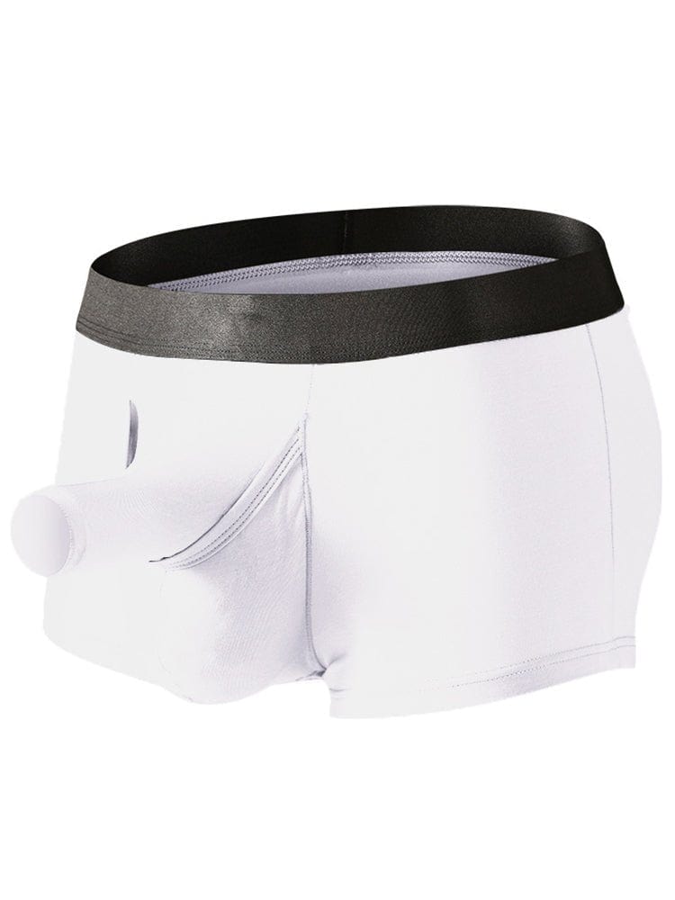 menaful White / M (26-27) Elephant Nose Bamboo Fiber Boxer