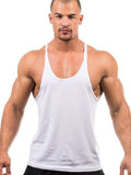 menaful White / M Bodybuilding Cotton Tank Top