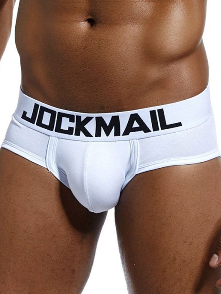 menaful White / M Cotton Sweat Absorbing Letter Boxer Briefs