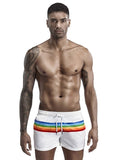 menaful White / M Fashion Beach Sports Shorts - White