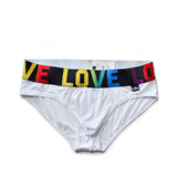 menaful White / M Love Rainbow Briefs