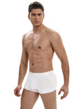 menaful White / M Low Waist Cotton Breathable Trunks-White