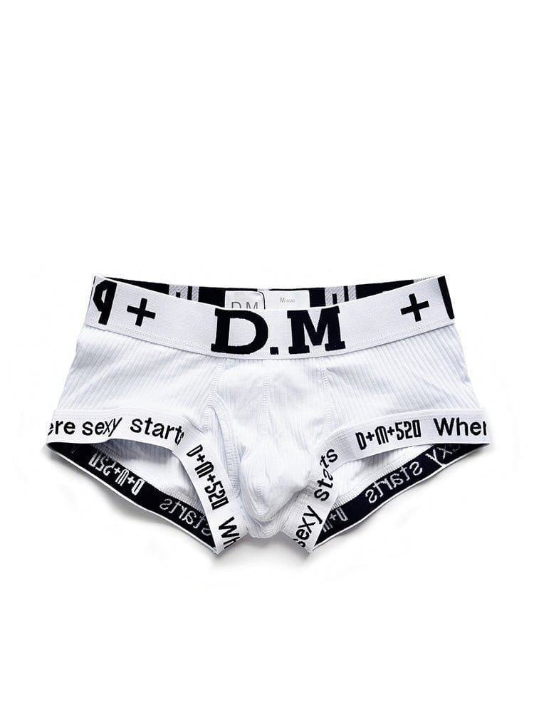 menaful White / M Low Waist Sexy Cotton Comfort Capsule Boxer Briefs