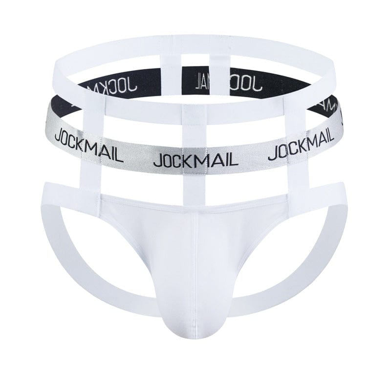 menaful White / M Low Waist Sexy Trendy Empty Thong