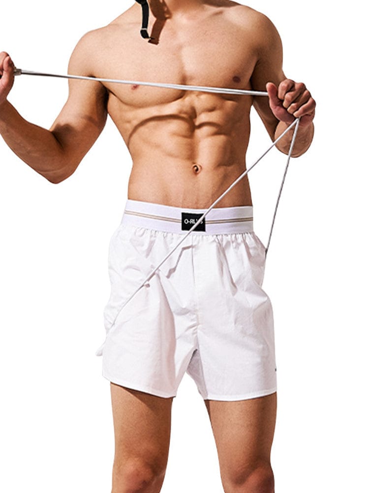 menaful White / M Men's Cotton Sports Shorts