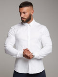 menaful White / M Men's Fitness Long Sleeve Sports Shirt