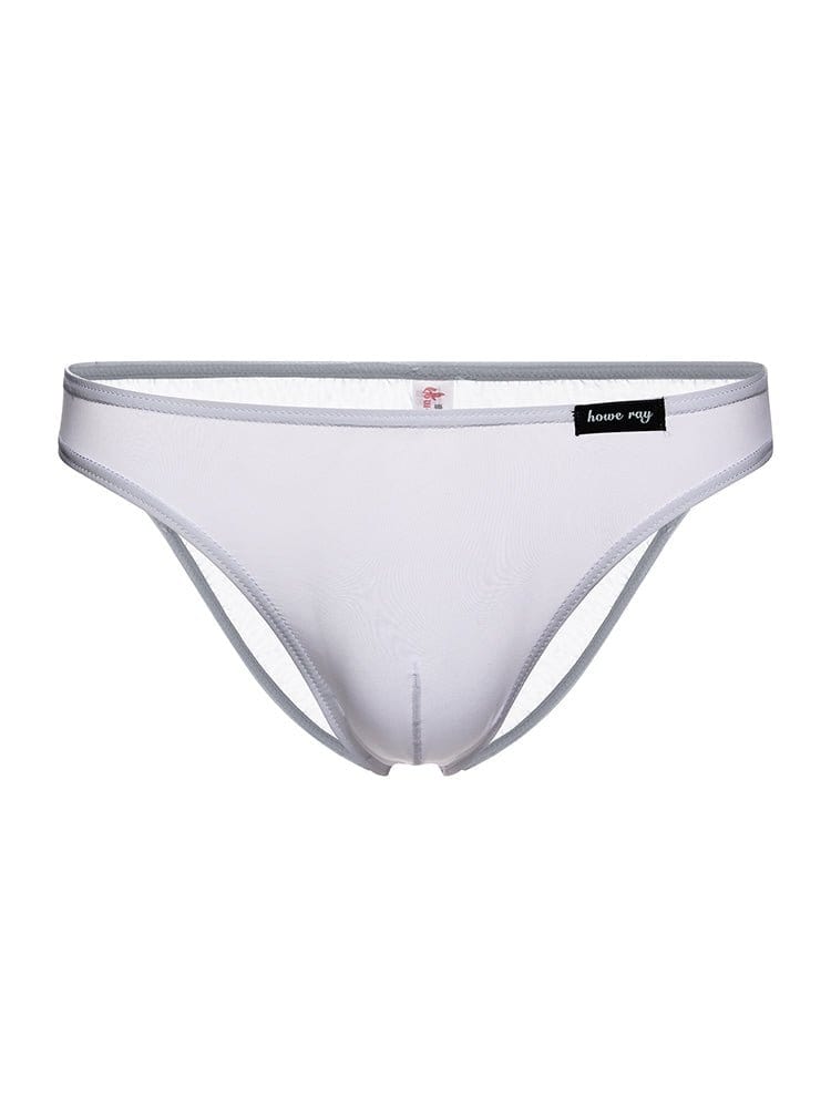 menaful White / M Men's Ice Silk Briefs