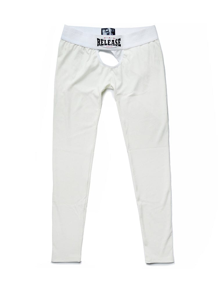 menaful White / M Men's Low Waist Sexy Hollow Pants