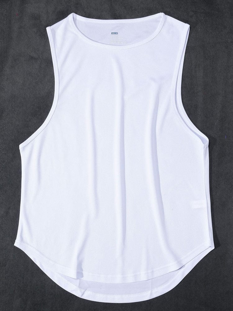 menaful White / M Men's Summer Quick Dry Sports Vest