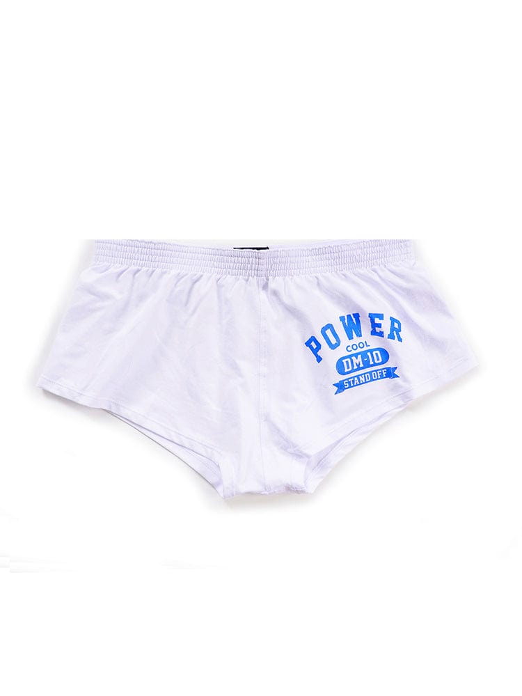 menaful White / M Printed Letters Low Waist Sexy Cotton Boxer Shorts