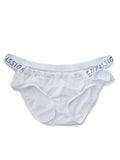 menaful White / M Quick Dry Low Waist Solid Alphabet Briefs