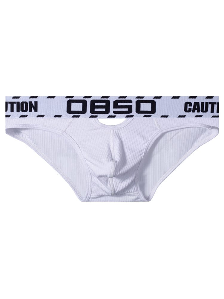 menaful White / M Sexy Cutout Men's Briefs