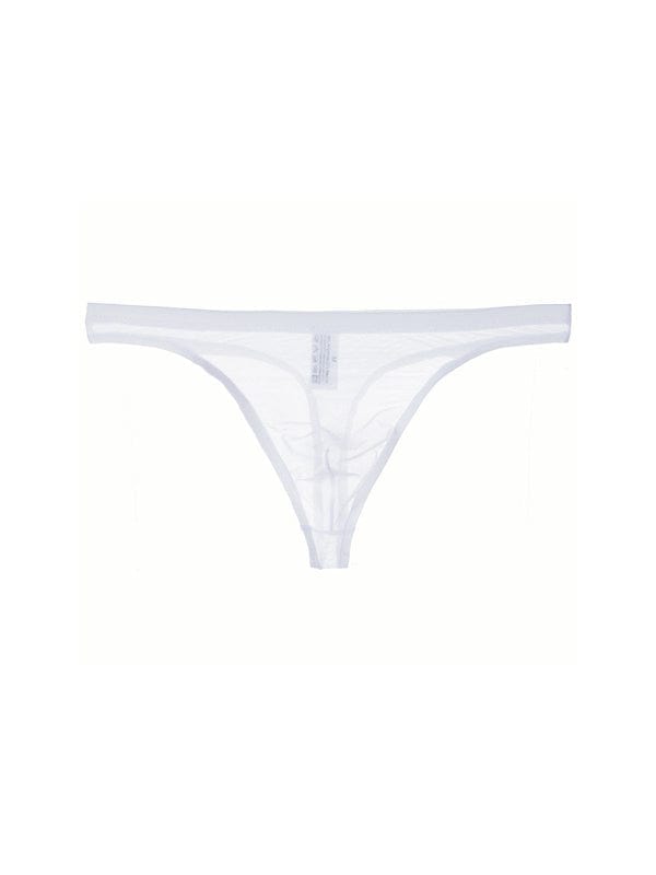 menaful White / M Transparent See Through Thong